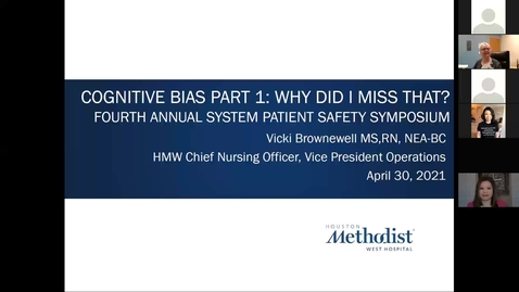 Thumbnail for Cognitive Bias: Why did I Miss That? - Vicki Brownewell, MS, RN