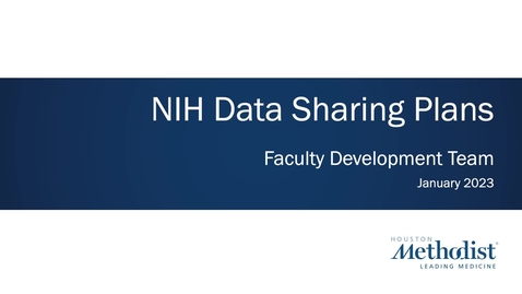 Thumbnail for How to Develop a Data Sharing Plan