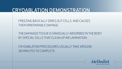 Thumbnail for A Cryoablation Demonstration