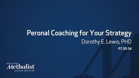 Thumbnail for 07.30.24 Personal Coaching for Your Research Strategy