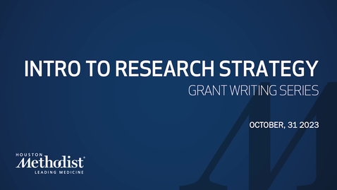 Thumbnail for Intro to Research Strategy 10.31.23
