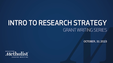 Thumbnail for entry Intro to Research Strategy 10.31.23