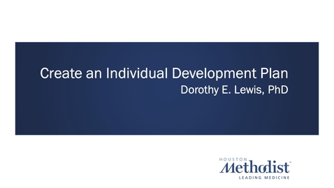 Thumbnail for Individual Development Plan Workshop 01.26.21