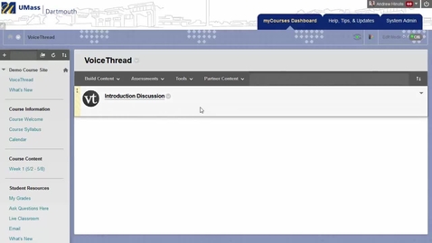 Thumbnail for Creating a VoiceThread Commenting Assignment