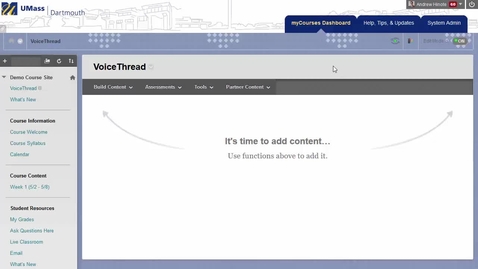 Thumbnail for Creating an Ungraded VoiceThread Discussion