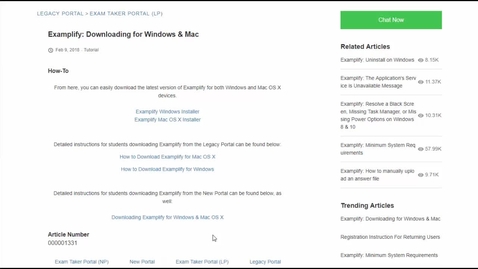 Thumbnail for Installing Examplify on a Computer