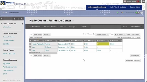 Thumbnail for A Quick Tour of the Full Grade Center