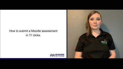Thumbnail for entry Video 12 - Submit an assessment in moodle