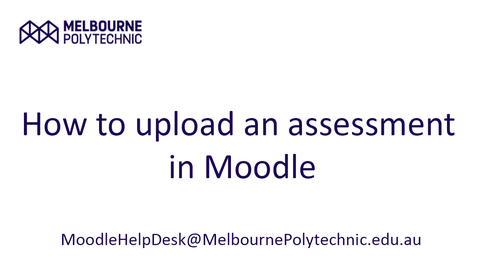 Thumbnail for How to upload an assessment