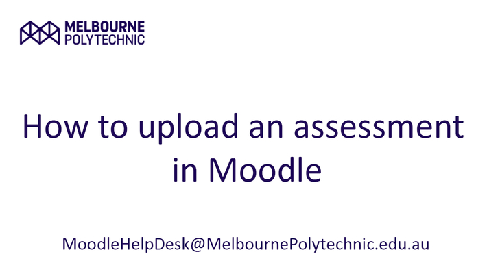 How to upload an assessment
