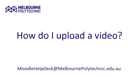 Thumbnail for Uploading videos