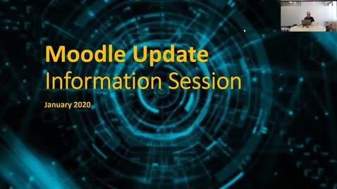 Thumbnail for Moodle Update Information Session - 2020