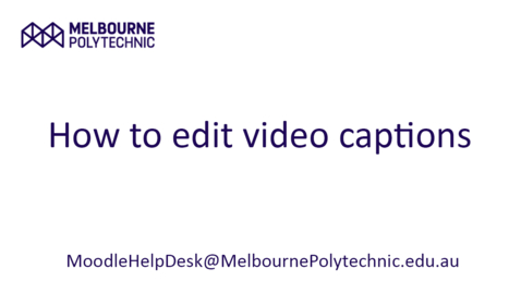 Thumbnail for How to edit video captions