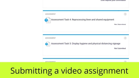 Thumbnail for entry How to submit a video assignment