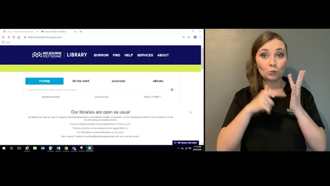 Thumbnail for entry Video 10 - MPT library online resources