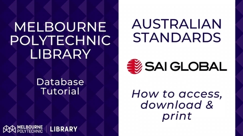 Thumbnail for Australian Standards Tutorial Oct 2023