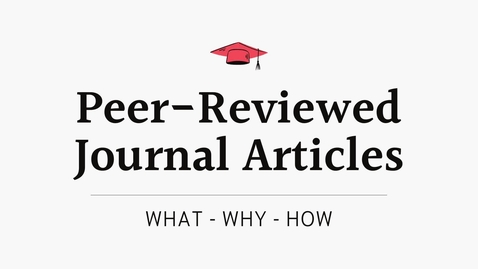 Thumbnail for Peer-reviewed journal articles