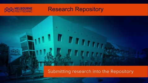 Thumbnail for entry Research Repository Submission Process