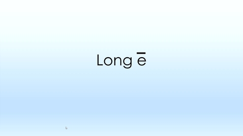 Thumbnail for Long E sound