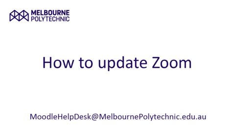 Thumbnail for How to update Zoom