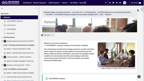 Thumbnail for Add an activity or resource in Moodle