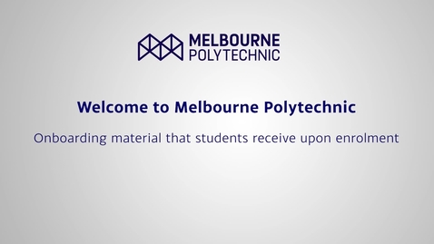 Thumbnail for Auslan version - Onboarding material that students receive upon enrolment