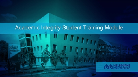 Thumbnail for entry Academic Integrity student training Moodle