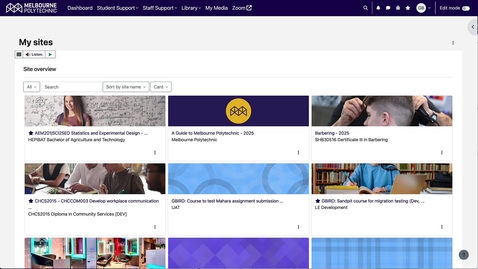 Thumbnail for The Moodle Dashboard