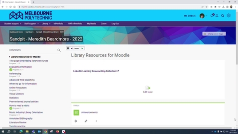 Thumbnail for Embedding LinkedIn Learning content in Moodle