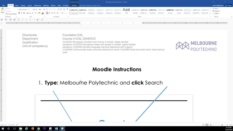 Thumbnail for Moodle Instructions
