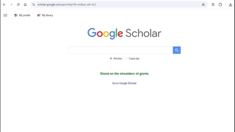 Thumbnail for Google Scholar