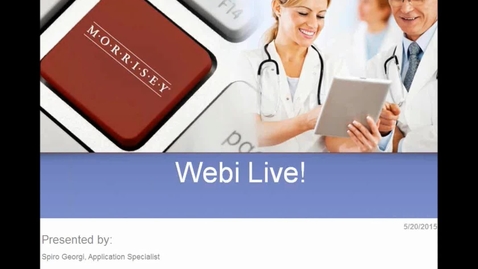 Thumbnail for MSOW WEBI Basics, Live!