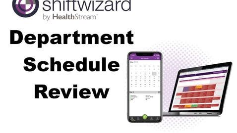 Thumbnail for ShiftWizard: Department Schedule