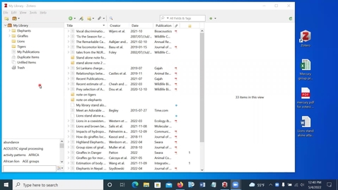 Thumbnail for Zotero Using a PDF to Create a Citation