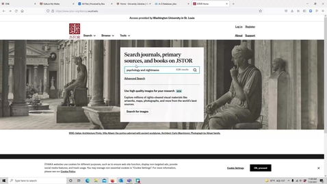 Thumbnail for Searching JSTOR Database