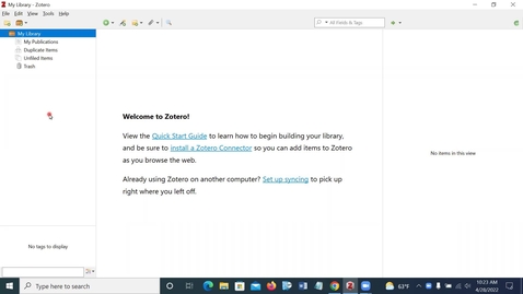 Thumbnail for entry Zotero Preferences Cite Tab