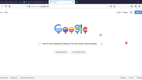 Thumbnail for Illiad via Database Request This Item