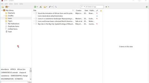 Thumbnail for entry Zotero Removing a Stand-Alone Attachment