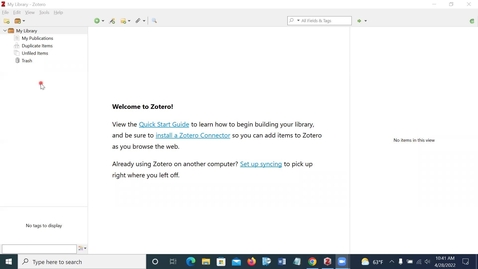 Thumbnail for Zotero Preferences Advanced Tab