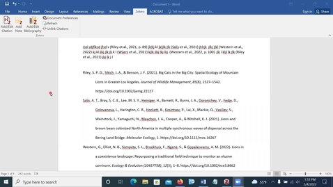 Thumbnail for Zotero Replacing In-Text Using Add-In Search Bar