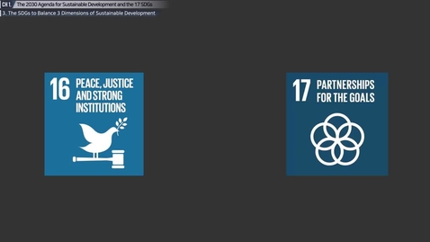 Thumbnail for entry The 2030 Agenda for Sustainable Development and the 17 SDGs