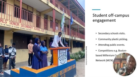 Thumbnail for Students’ Activities and Sustainability: The LASU Experience (4.5)