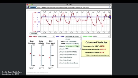 Thumbnail for entry Zero-dimensional Energy Balance Model Demonstration