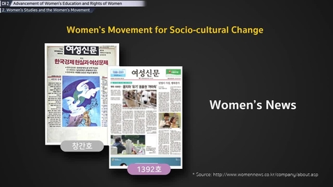 Thumbnail for entry Advancement of Women's Education and Rights of Women