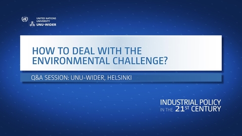 Thumbnail for entry Q&amp;A: How to deal with the environmental challenge?