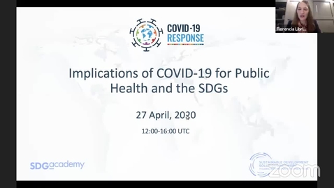 Thumbnail for entry Implications of COVID-19 for Public Health and the SDGs