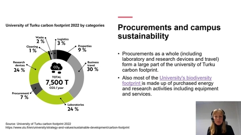 Thumbnail for Sustainable Procurement at the University of Turku (3.5)