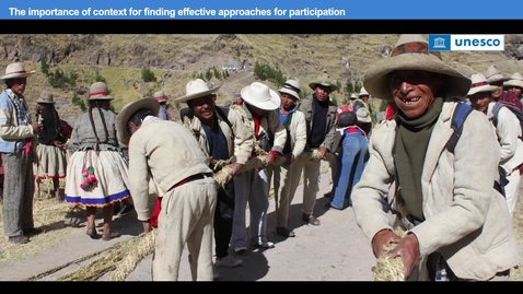 Thumbnail for Living heritage: Community participation