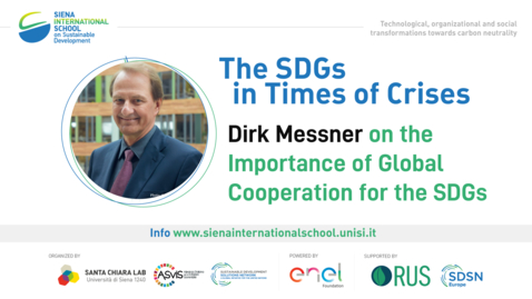 Thumbnail for entry Dirk Messner on the Importance of Global Cooperation for the SDGs 
