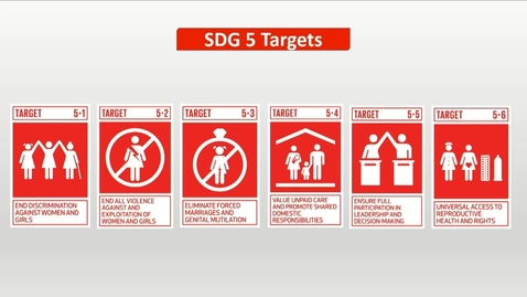 Thumbnail for entry Introducing SDG 5: Gender equality